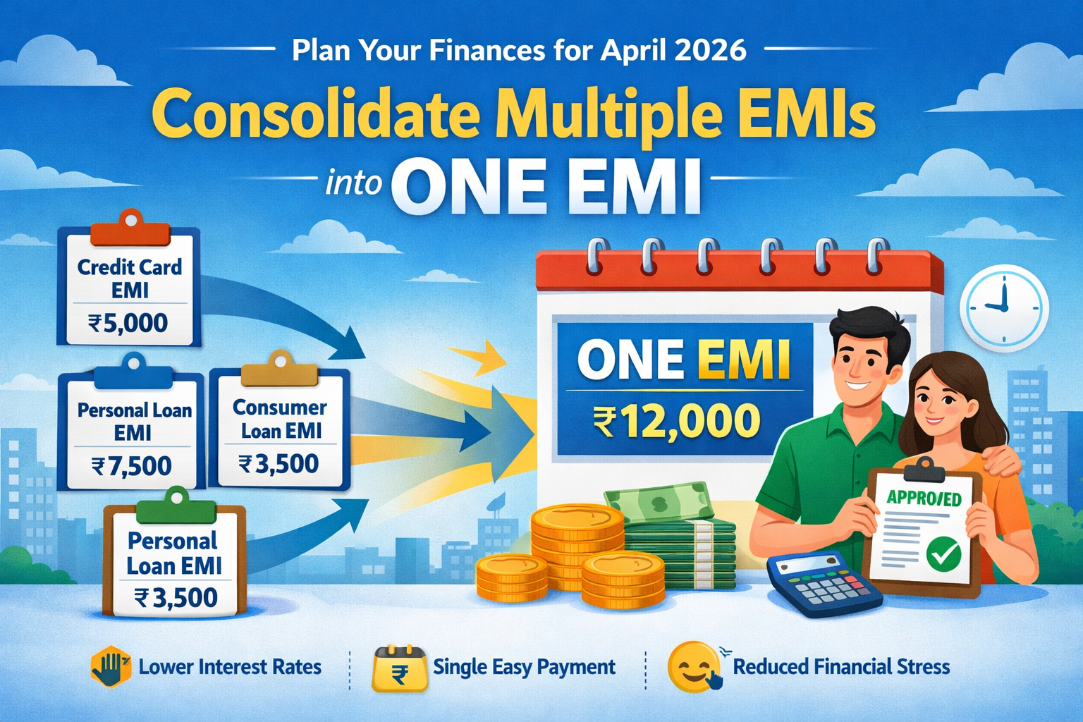 How to Plan Your Finances by Consolidating Multiple EMIs into One EMI April 2026